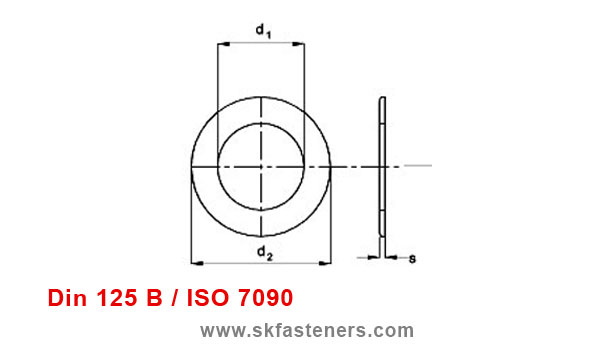 Din 125B Washer / ISO 7090 Washers manufacturers exporters suppliers in india punjab ludhiana